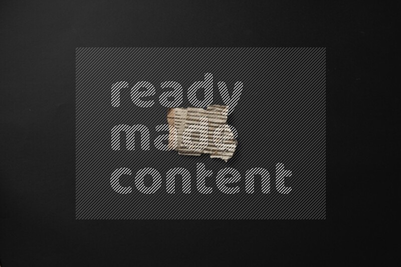 Cardboard on black background