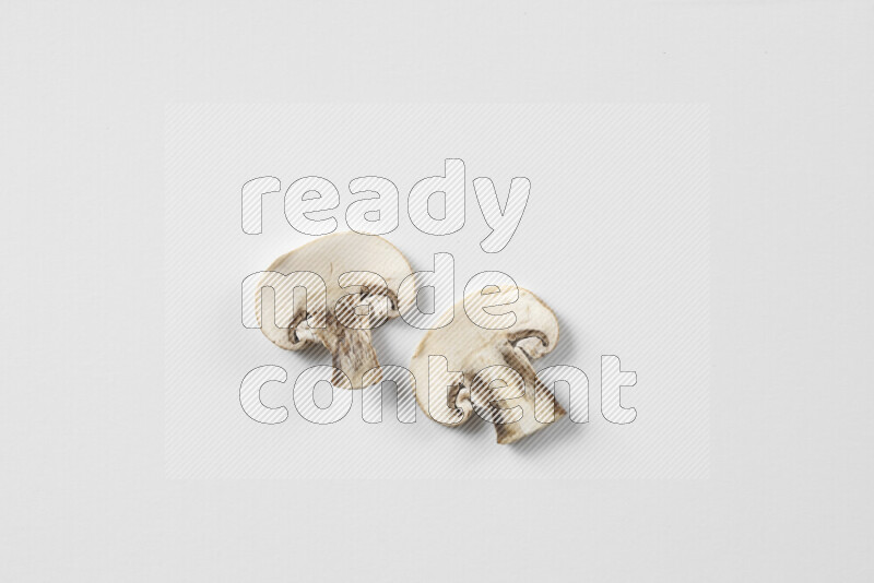 مشروم علي خلفية بيضاء