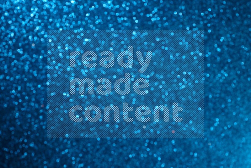 Blue glittery bokeh background