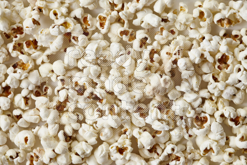 Popcorn snacks on white background