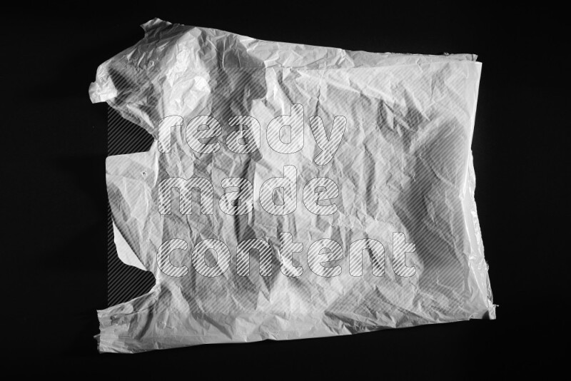 White plastic textures on black background