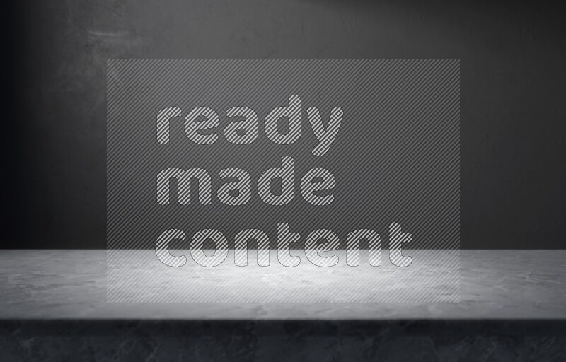 A marble table top with colored textured wall background