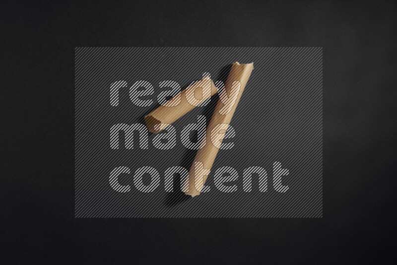 Craft paper on black background