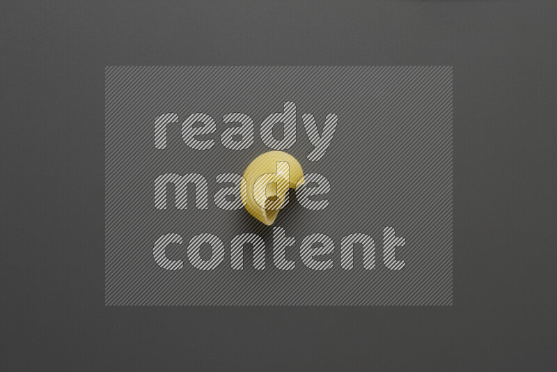 Pipe pasta on grey background
