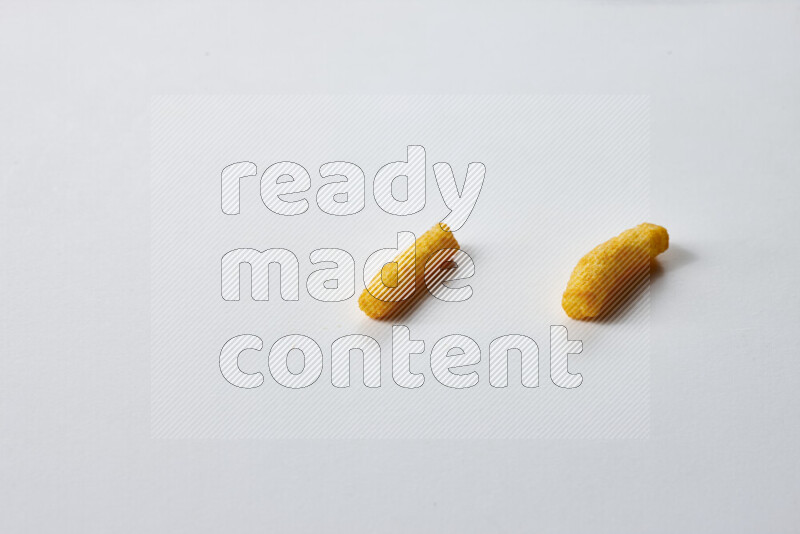 Puffs snacks on white background