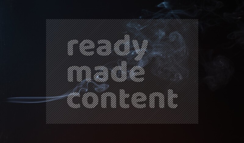 Wavy smoke motion in blue