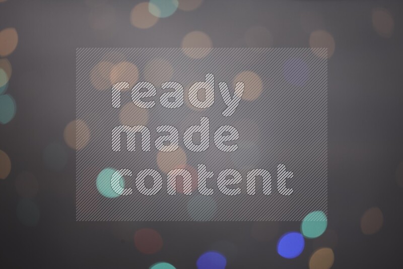 Abstract bokeh light with flare haze