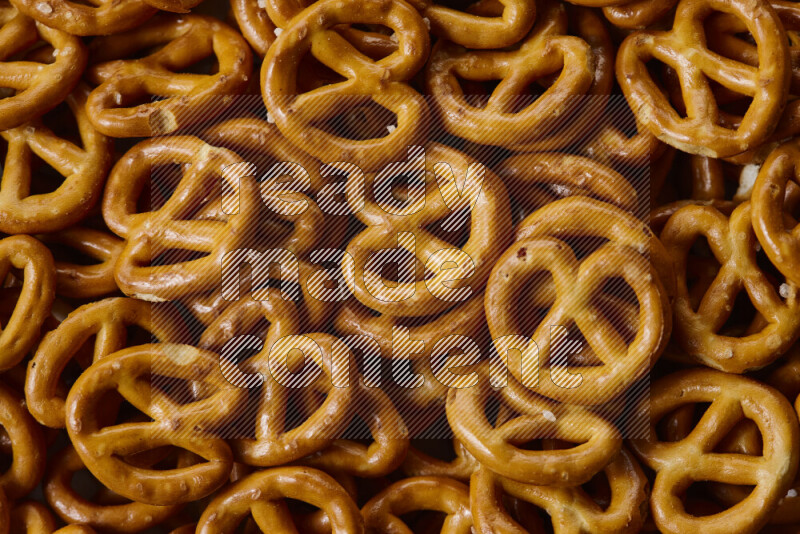 Pretzels snacks on white background