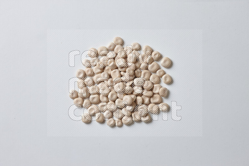 Lupin Beans on white background