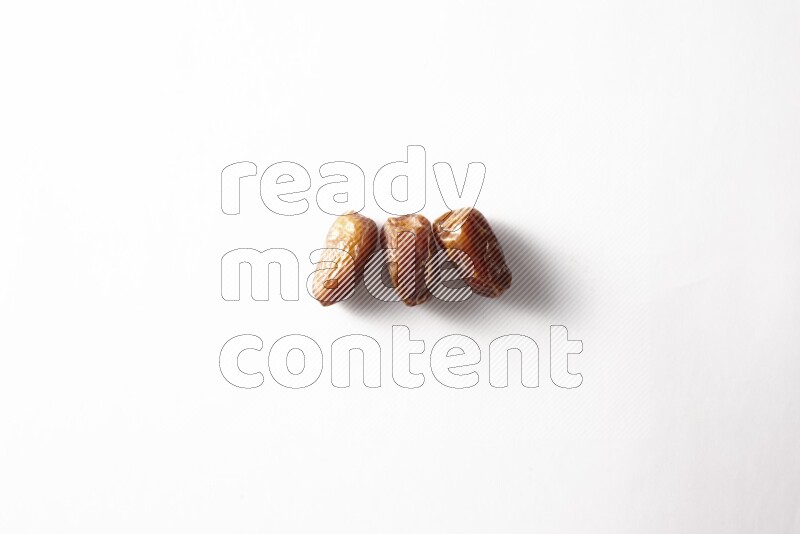 Dates on white background
