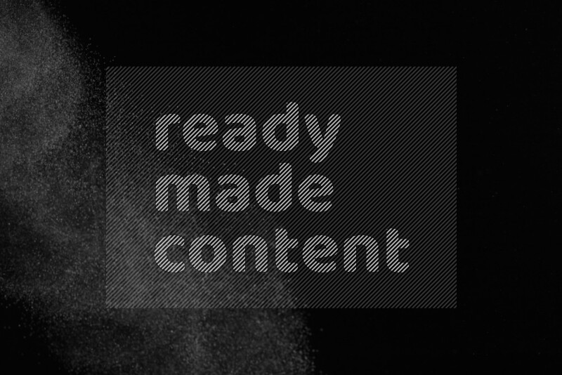 Snow spray on black background