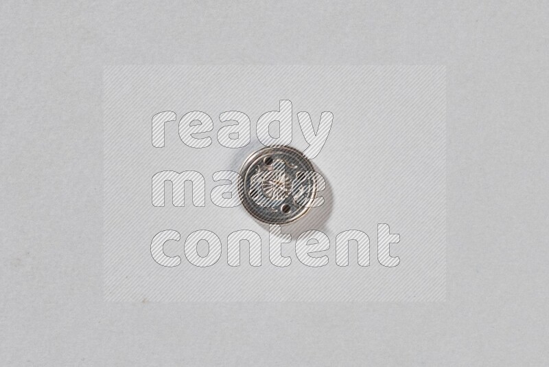 A button on grey background