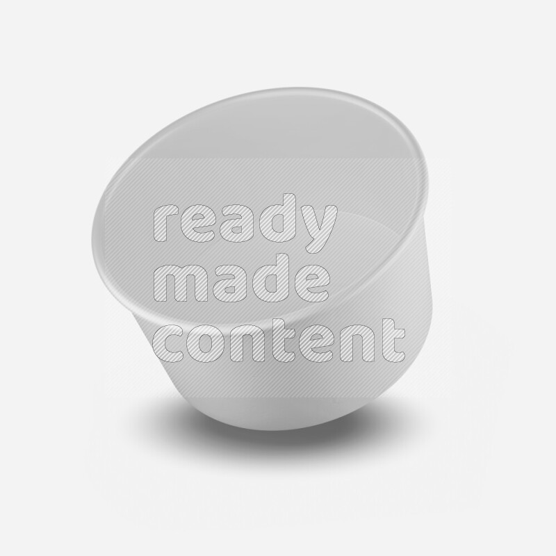 Empty white rough ice cream paper cup mockup isolated on white background 3d rendering