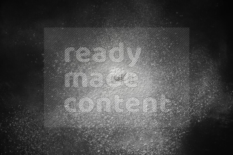 White powder explosion on black background