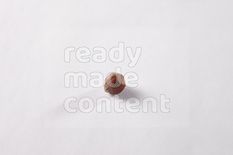 Hazelnuts on white background