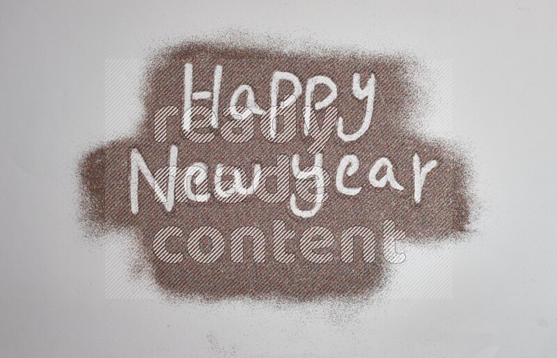 A sentence written with glitter on grey background