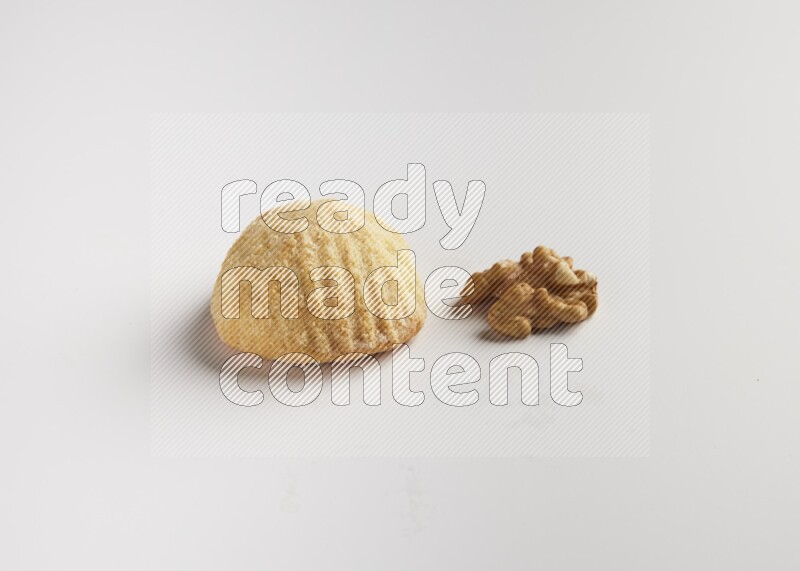 Single Piece of Maamoul direct on white background