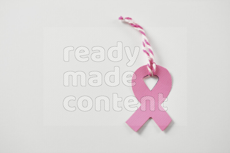 Cancer awareness signs on white background