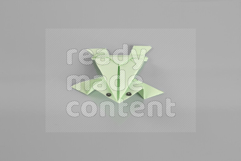 Origami animals on grey background