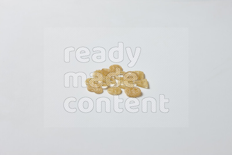 Snacks on white background