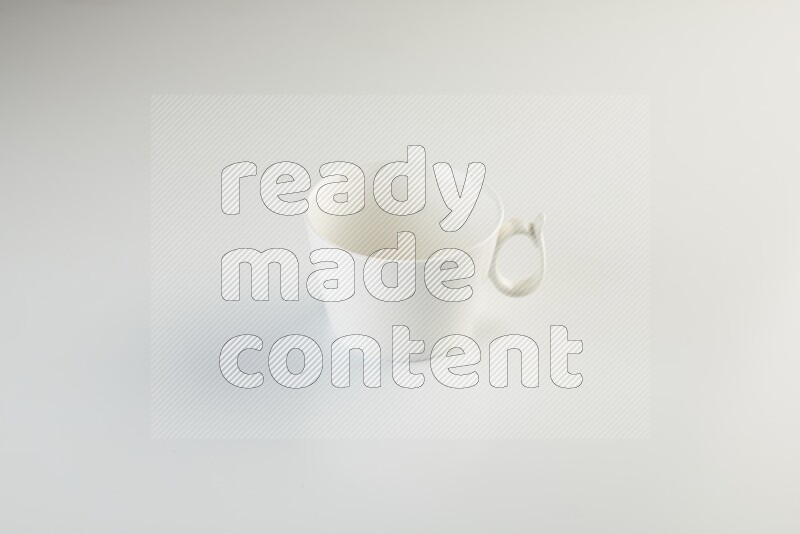 white mug on white background