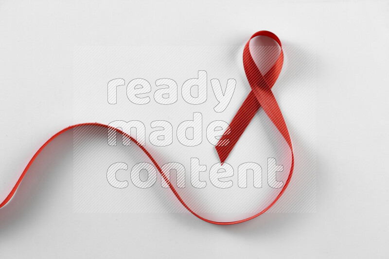Cancer awareness ribbons on white background