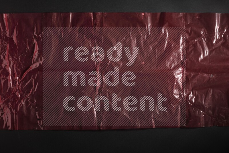 Colored plastic textures on black background