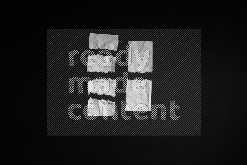 Tissue paper on black background