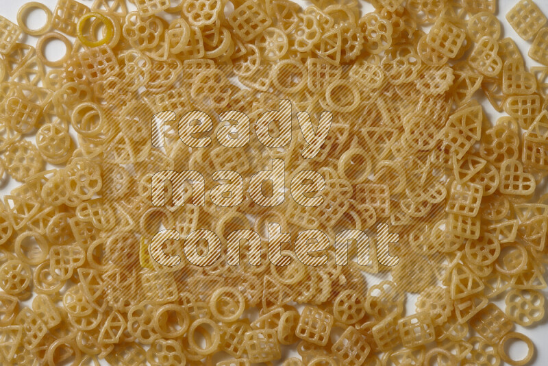 Snacks on white background