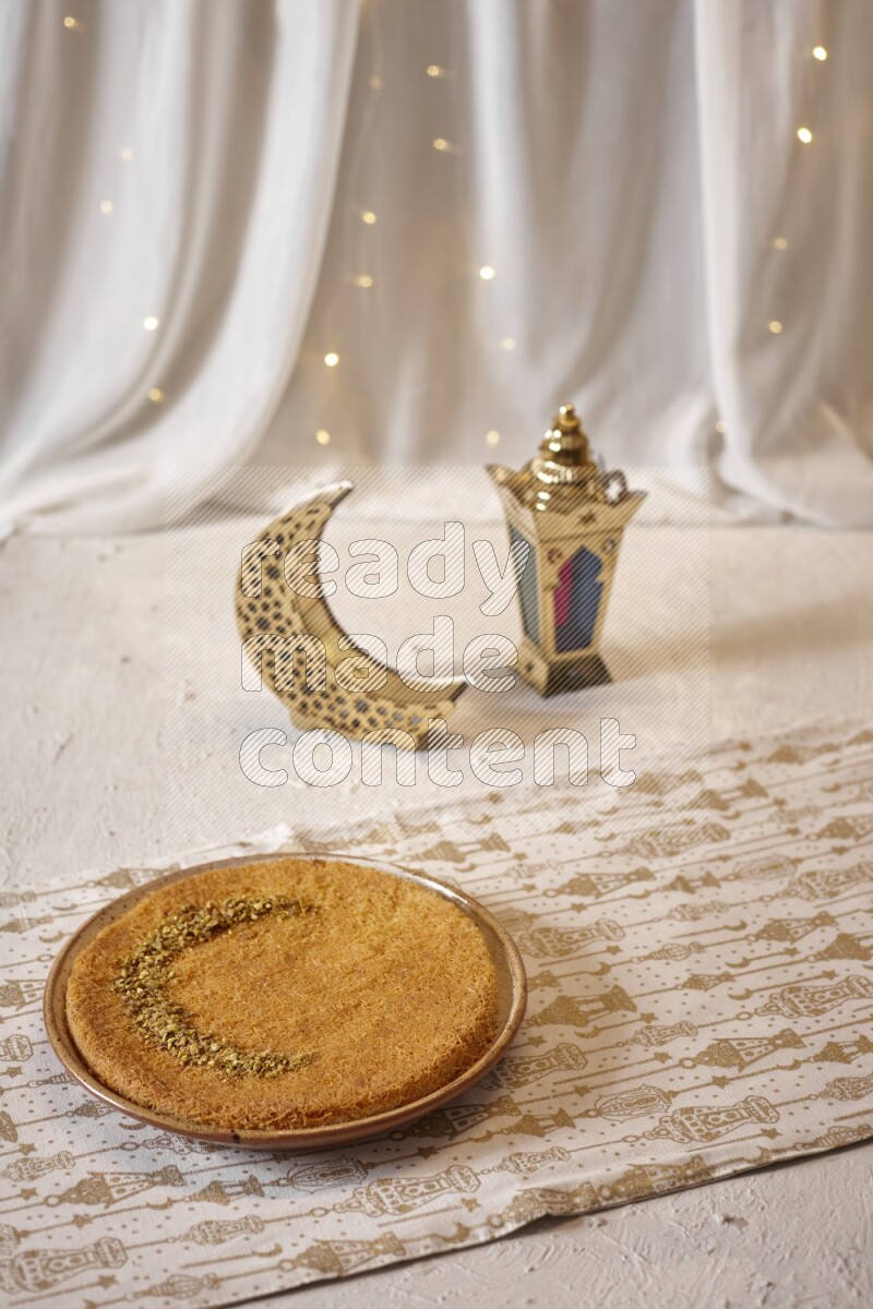 Konafa with lanterns in a light setup