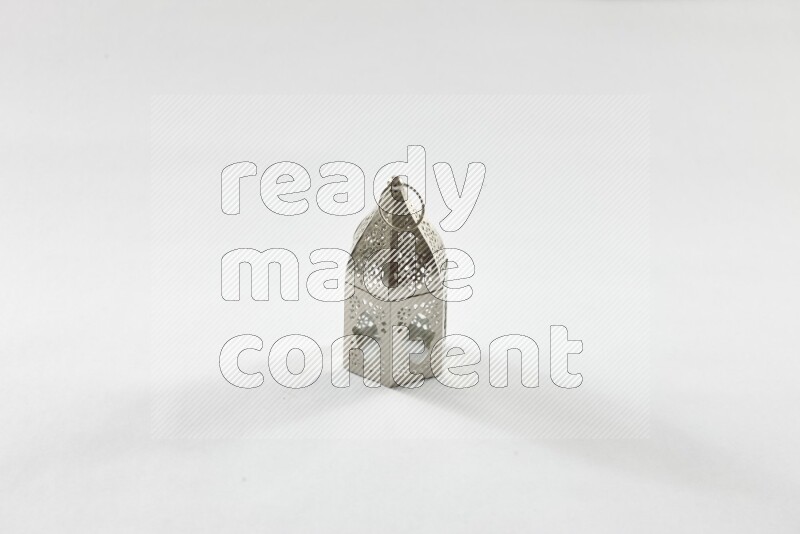 A ramadan lantern placed on white background