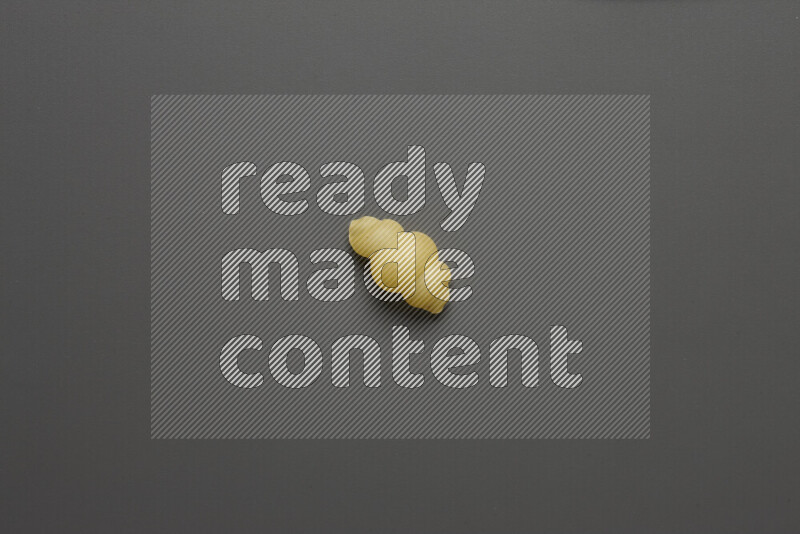 Snails pasta on grey background