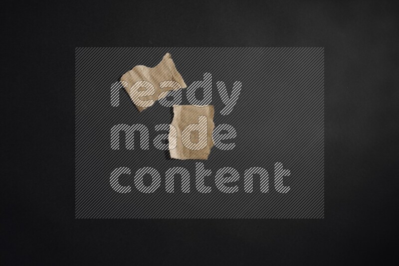 Craft paper on black background