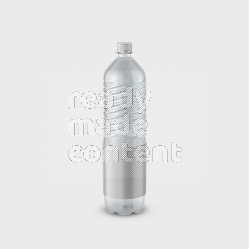 Plastic bottle mockup with a label isolated on white background 3d rendering