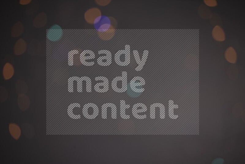 Abstract bokeh light with flare haze