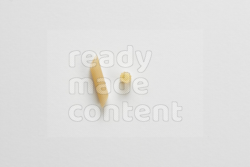 Different pasta types on white background