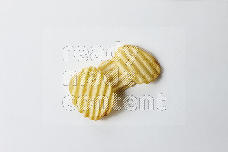 Chips snacks on white background