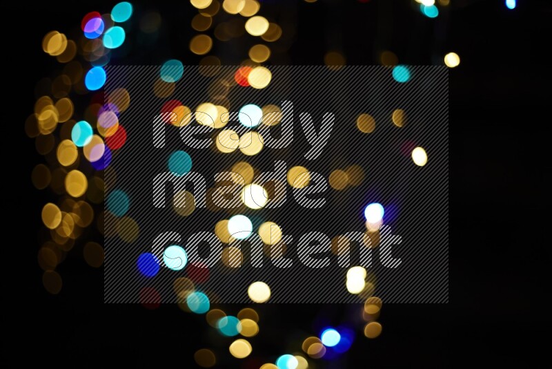 Bokeh light in multicolor