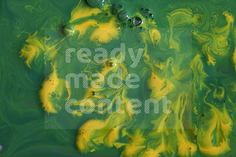 Abstract colorful background with mixed of green and yellow paint colors