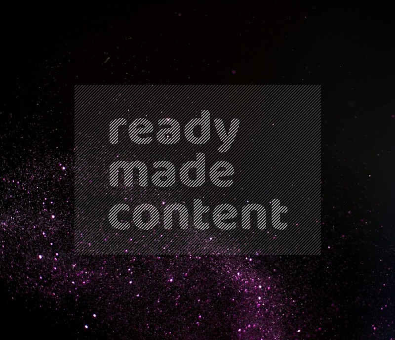 Pink glitter powder isolated on black background