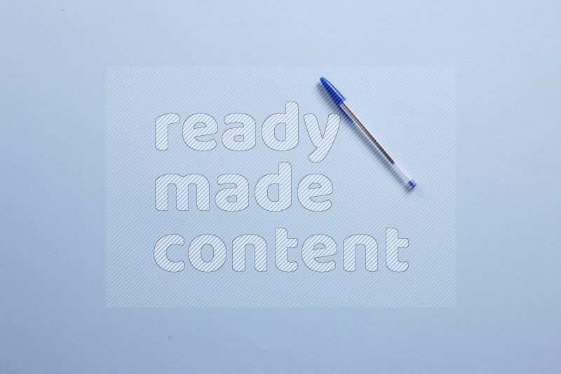Different school supplies on blue background