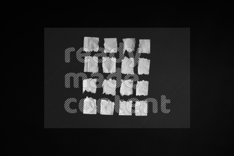 Tissue paper on black background