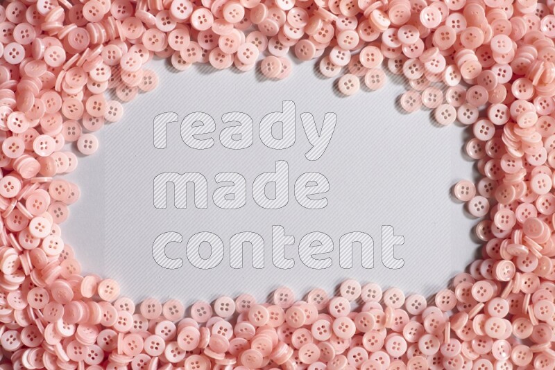 أزرار زهرية موضوعة علي خلفية رمادية