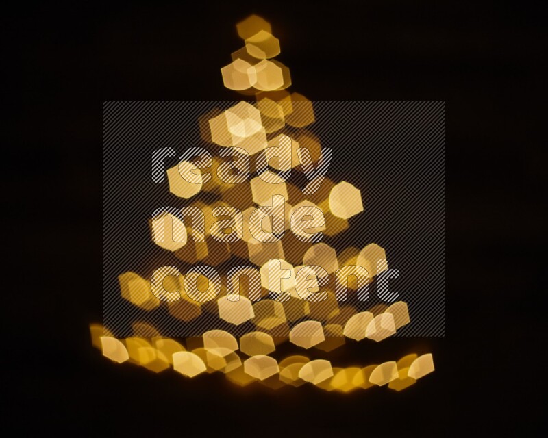 Bokeh light in geometric shape