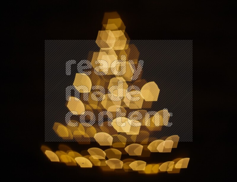 Bokeh light in geometric shape