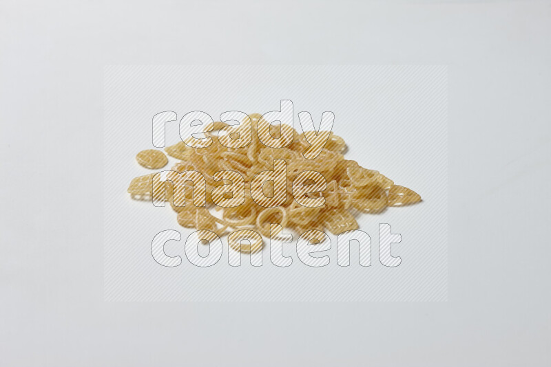 Snacks on white background