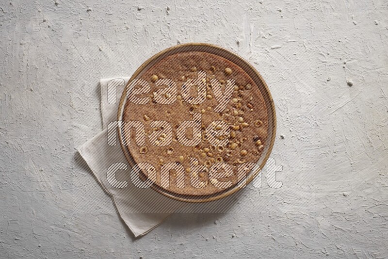 Basbousa in a light setup