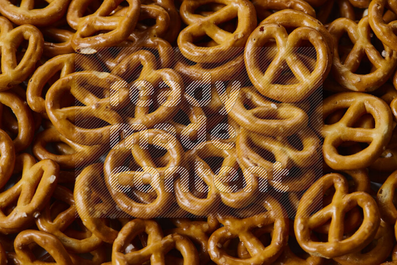 Pretzels snacks on white background