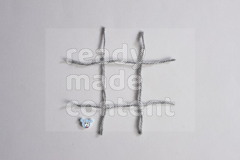 Multicolored buttons placed on grey background