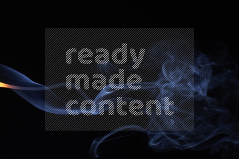 Wavy smoke motion in blue